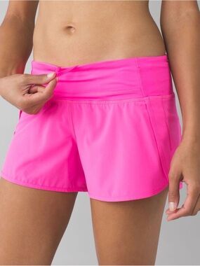 Lululemon Run Times Short *4 Way Stretch in Raspberry Glo Light